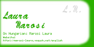 laura marosi business card